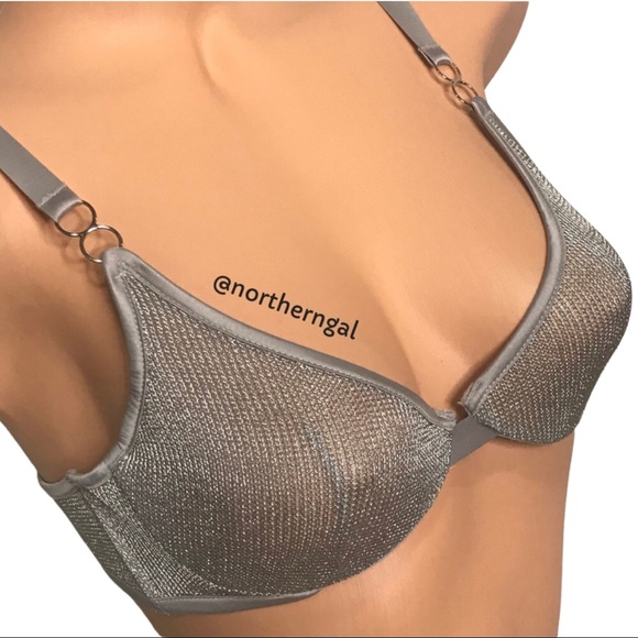 Damaged - Victoria’s Secret Luxe Unlined Chainmail Demi Bra - Picture 8 of 11